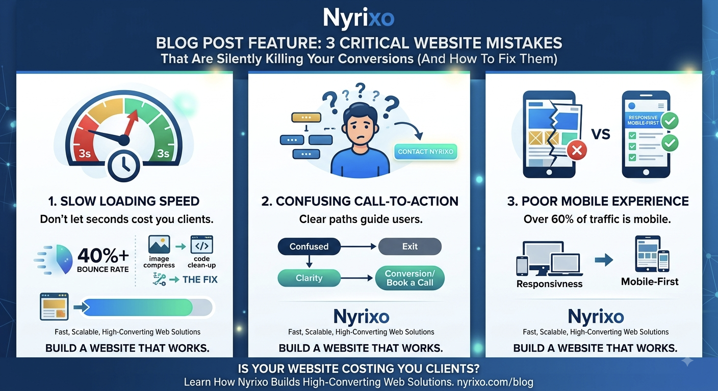 Critical Website Mistakes That Are Silently Killing Your Conversions